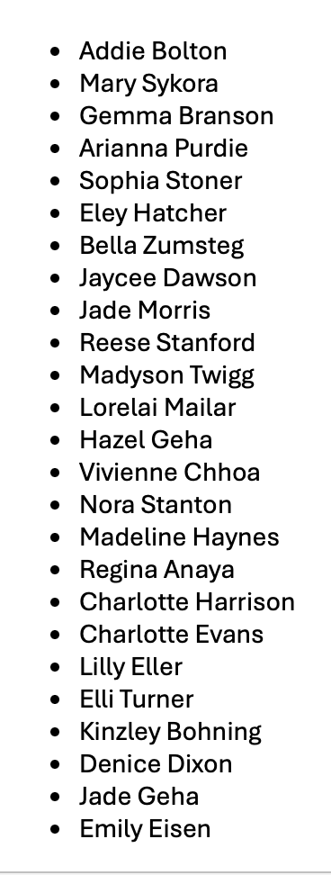 Girls Track
